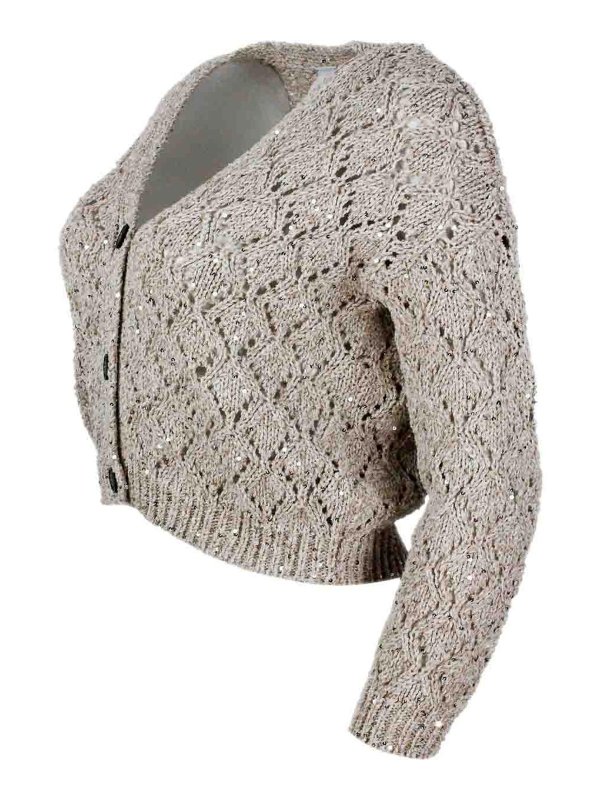 ELEVENTY: Strickpullover mit Rundhalsausschnitt online - Rundhalspullover - Beige