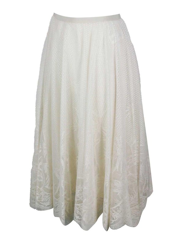 FABIANA FILIPPI: ニーレングススカート＆ミディ丈 online - 膝丈/ミディスカート - クリーム