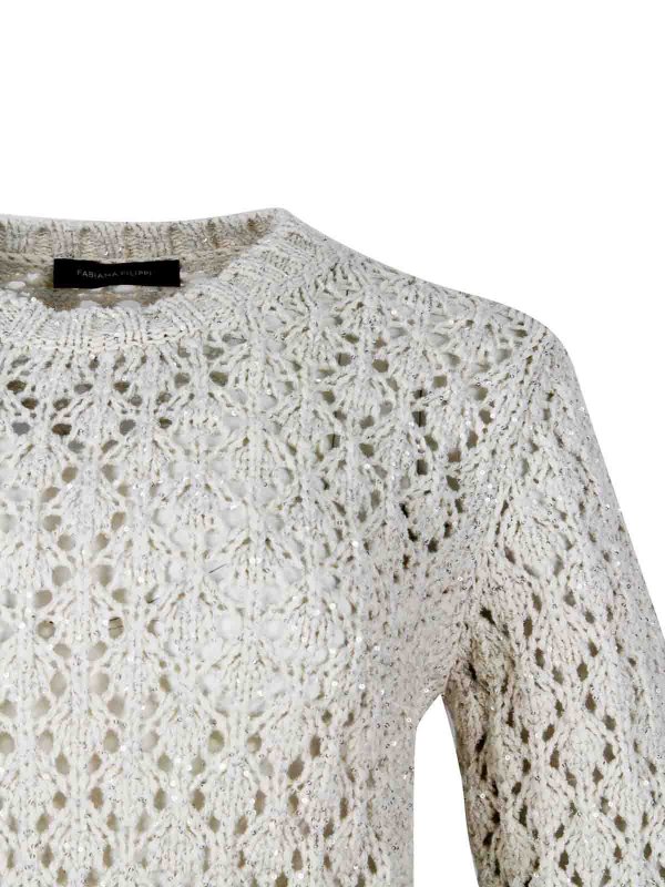 クルーネック - クリーム Replica 
online: FABIANA FILIPPI