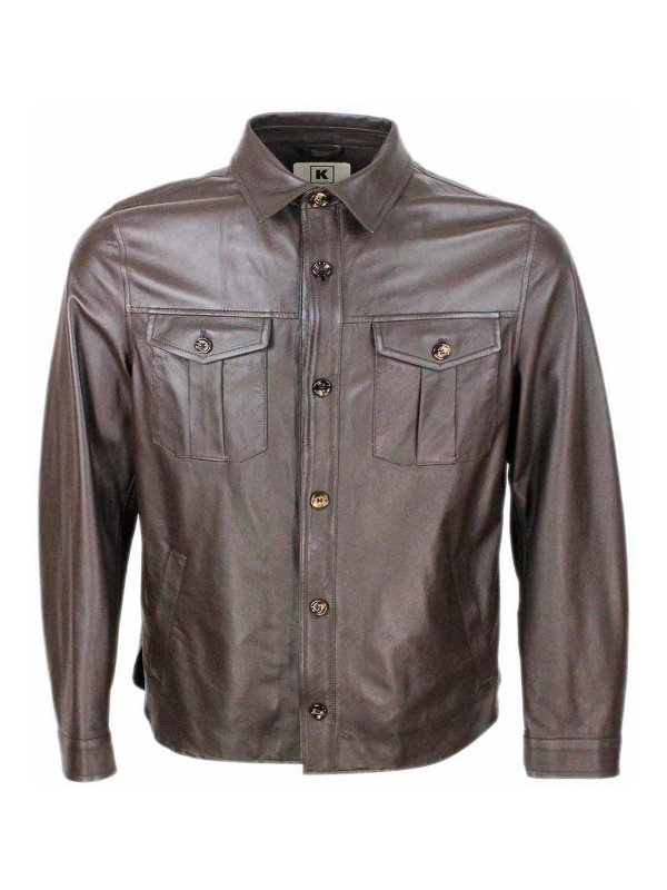 Kired: Vestes casuals - Veste Casual - Marron Foncé
