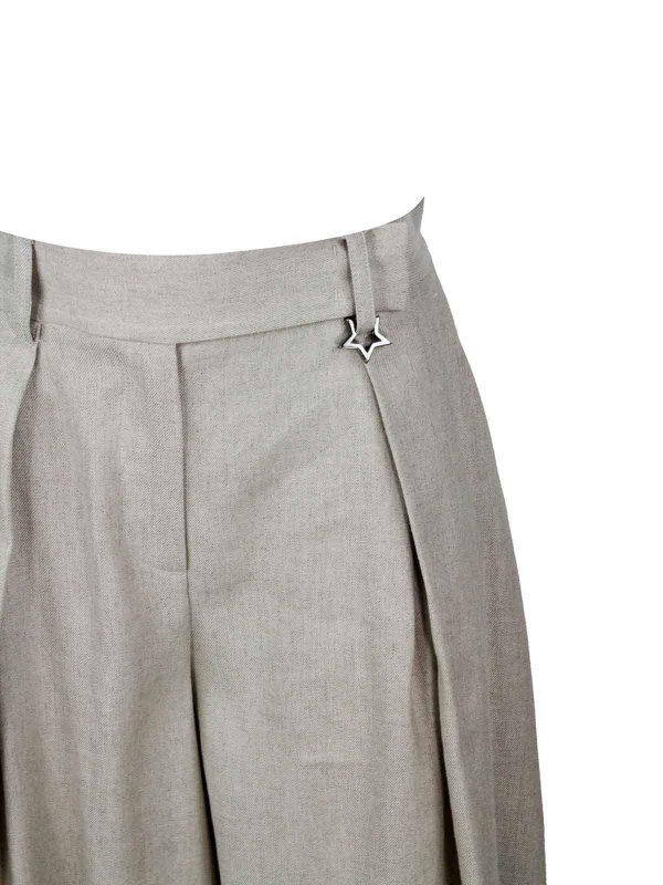 カジュアルパンツ - 銀 Replica 
online: LORENA ANTONIAZZI