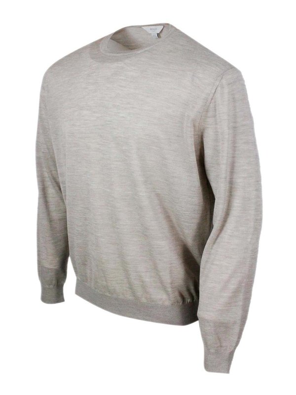 MALO: クルーネック online - クルーネック - ベージュ