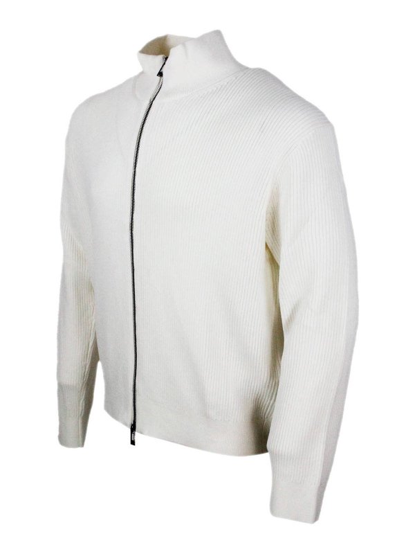 ARMANI EXCHANGE: Strickpullover mit Rundhalsausschnitt online - Rundhalspullover - Beige