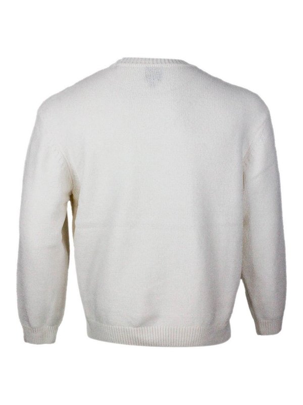 The Best Shops ARMANI EXCHANGE: Strickpullover mit Rundhalsausschnitt - Rundhalspullover - Beige