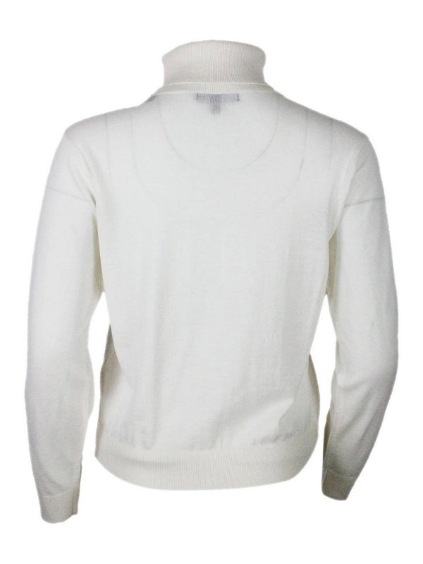 The Best Shops ARMANI EXCHANGE: Strickpullover mit Rundhalsausschnitt - Rundhalspullover - Weiß