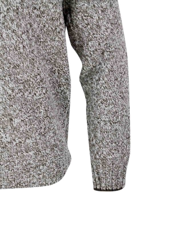 Rundhalspullover - Beige shop online: BARBA NAPOLI