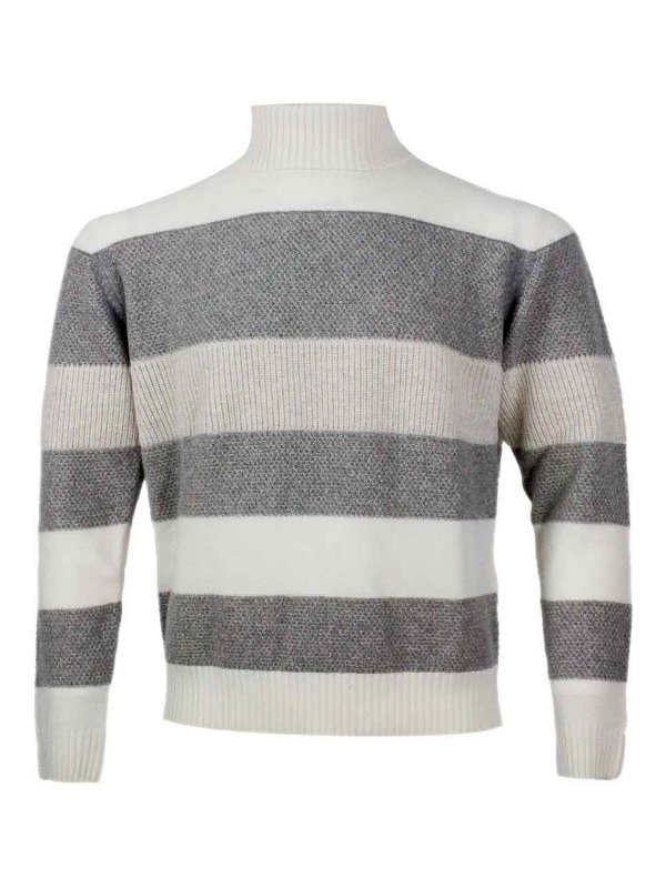 BARBA NAPOLI: クルーネック - クルーネック - クリーム