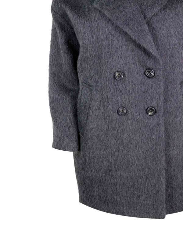 膝丈コート - グレー Replica 
online: BARBA NAPOLI