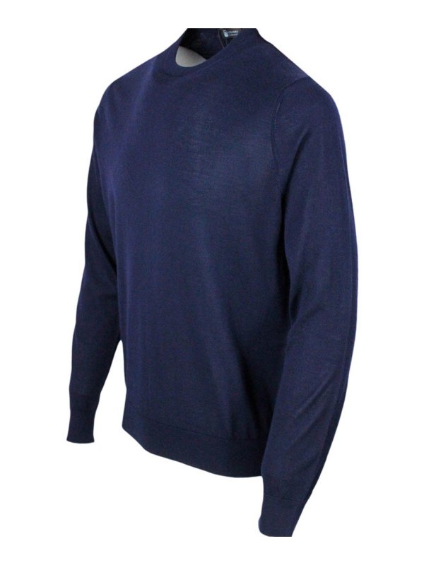 COLOMBO: Pull col rond online - Pull Col Rond - Bleu