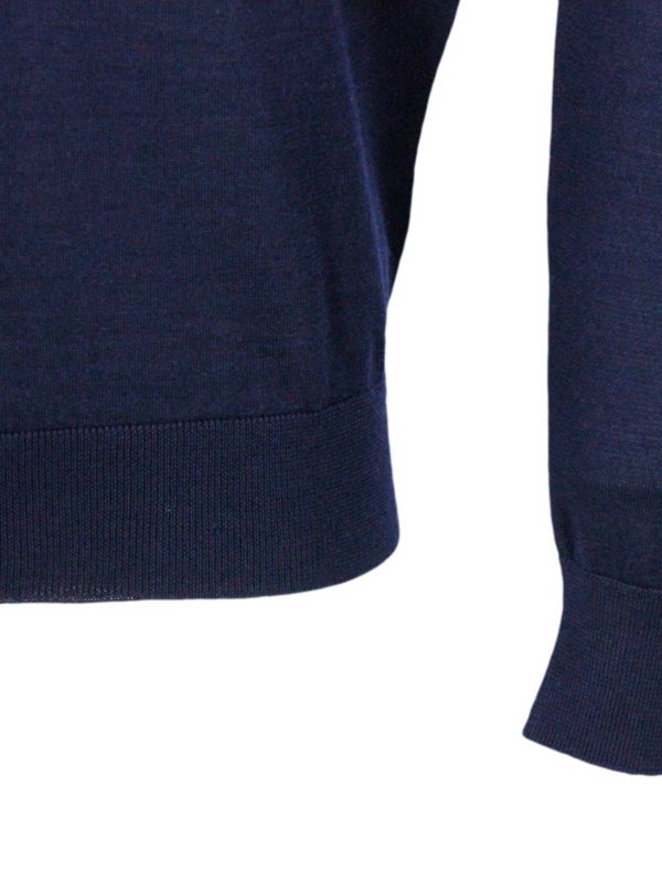 Pull Col Rond - Bleu shop online: COLOMBO