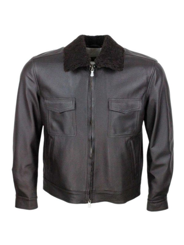 ELEVENTY: カジュアルジャケット - カジュアルジャケット - ダークブラウン