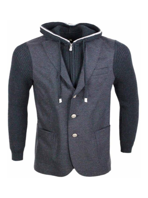 ELEVENTY: Chaquetas casual - Chaqueta Casual - Gris