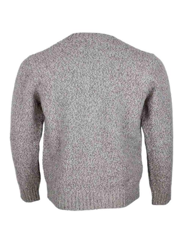 The Best Shops ELEVENTY: Strickpullover mit Rundhalsausschnitt - Rundhalspullover - Blau