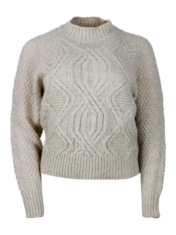 ELEVENTY: Pull col rond - Pull Col Rond - Beige
