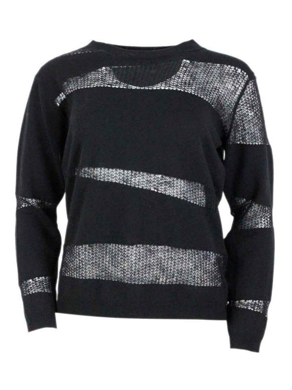 FABIANA FILIPPI: Pull col rond - Pull Col Rond - Noir