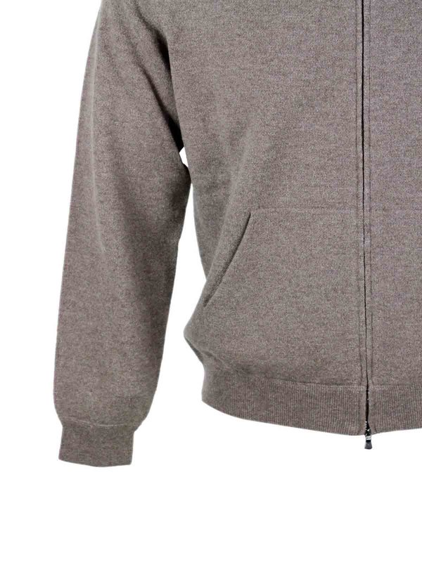 クルーネック - グレー shop online: FILIPPO DE LAURENTIIS