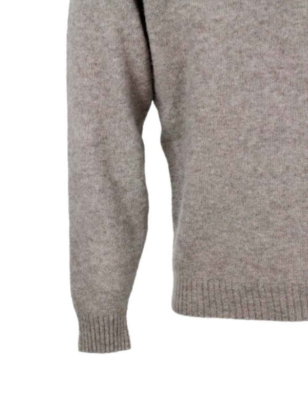 クルーネック - グレー Replica 
online: FILIPPO DE LAURENTIIS