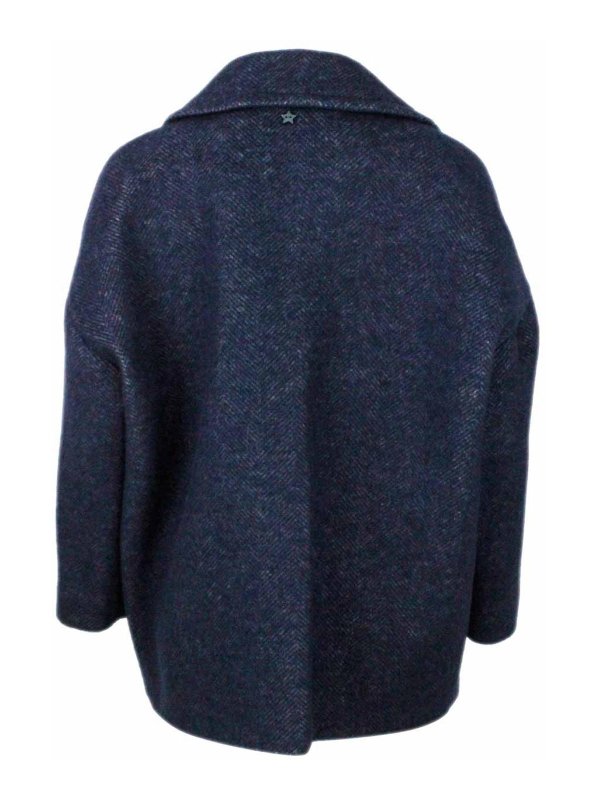 The Best Shops LORENA ANTONIAZZI: Abrigos semilargos - Abrigo Midi - Azul