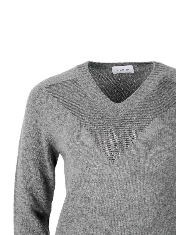 Rundhalspullover - Grau Replica 
online: MALO