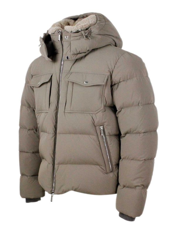 MOORER: Kurze Daunenjacken online - Daunenjacke - Beige
