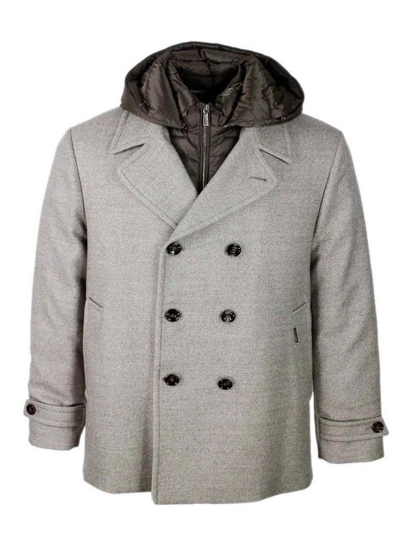 MOORER: knee length coats - Coat