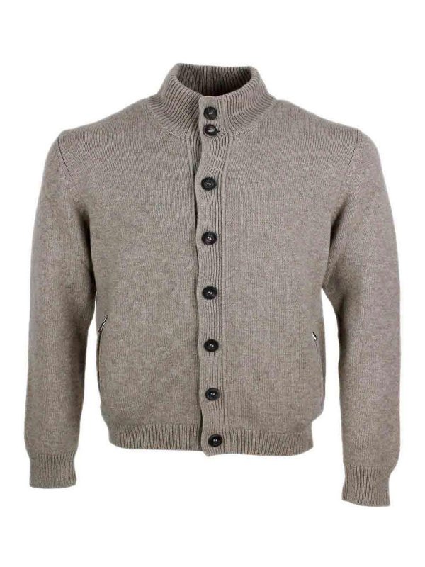 SONRISA: Suéteres con cuello pico - Suéter Cuello Redondo - Marrón