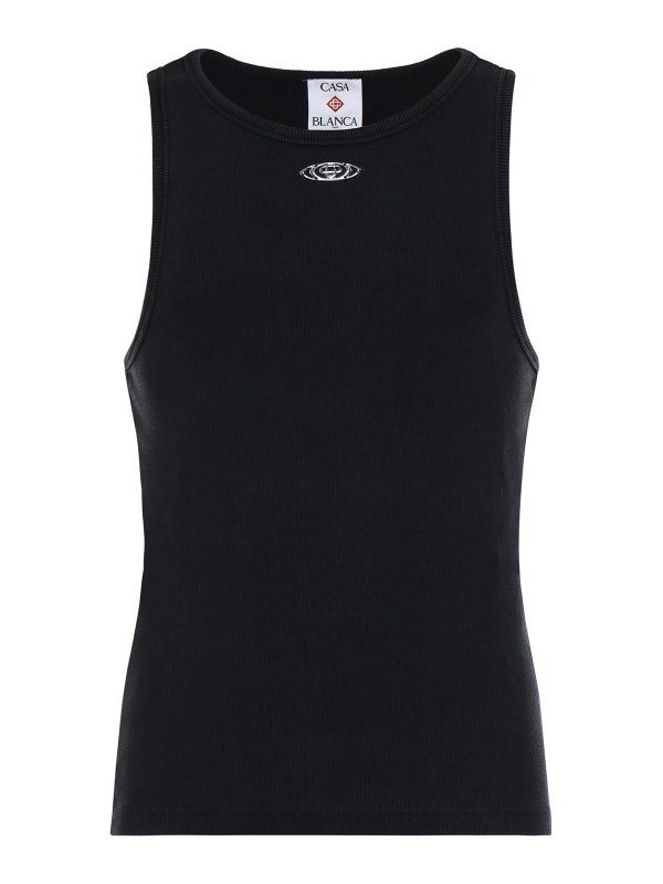 CASABLANCA: トップス＆タンクトップ - トップ/タンクトップ - 黒