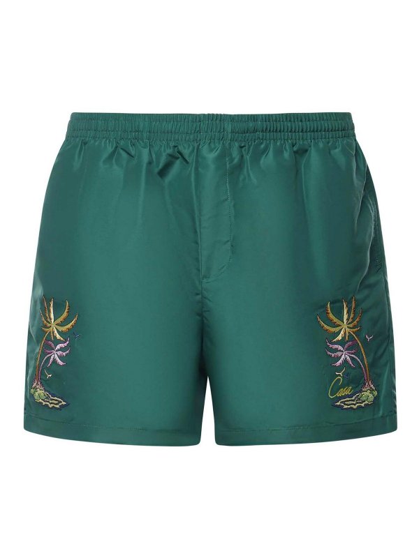 CASABLANCA: one-piece - Swimsuit With Casa Embroidery