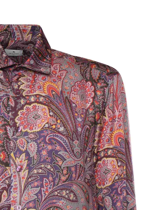 The Best Shops ETRO: shirts - Printed Viscose Shirt