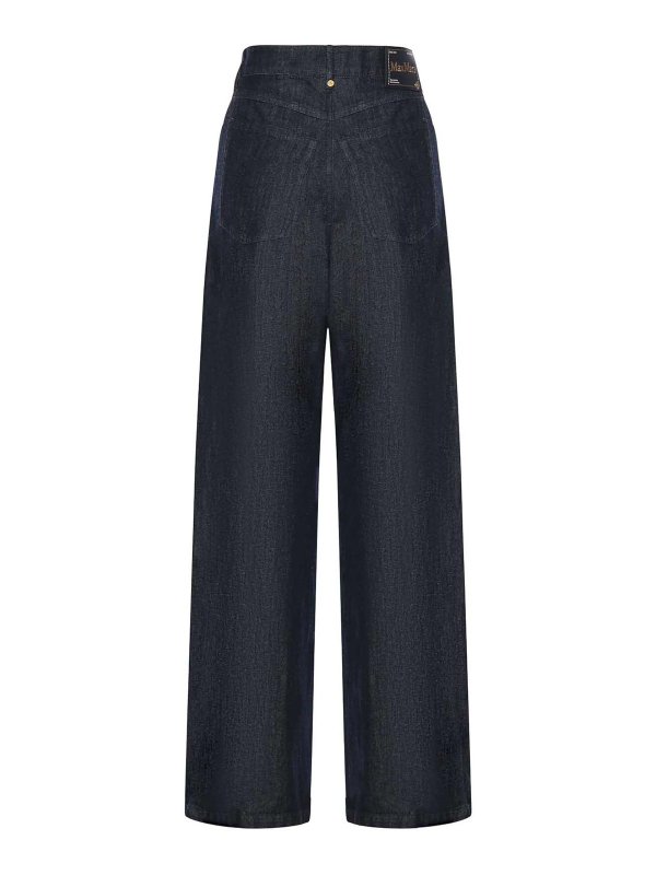S MAX MARA: straight leg jeans online - Straight-Leg Cotton Denim Jeans