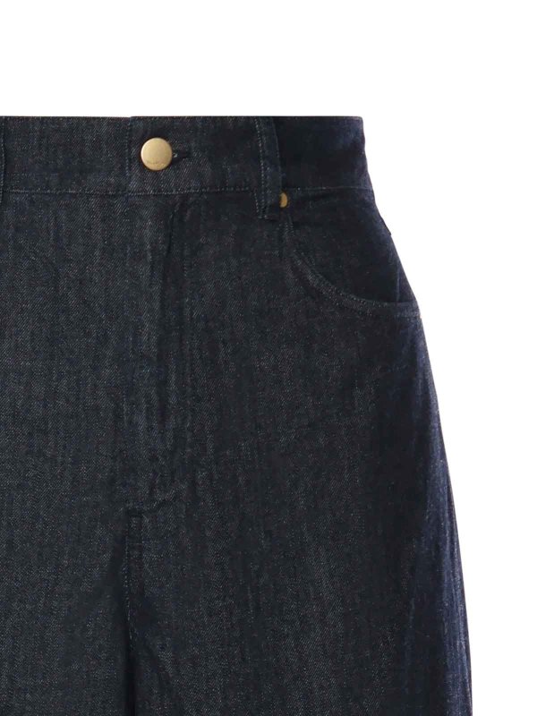 The Best Shops S MAX MARA: straight leg jeans - Straight-Leg Cotton Denim Jeans