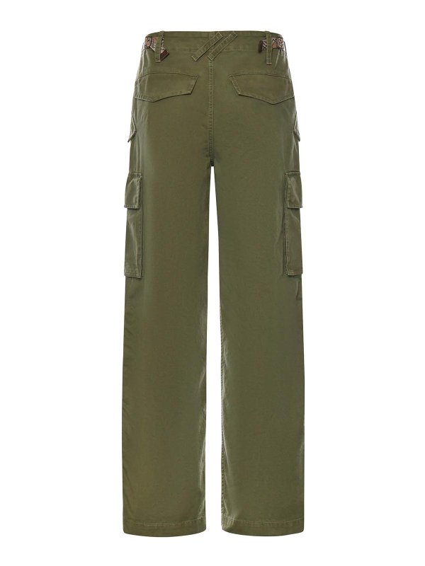 BURBERRY: カジュアルトラウザー online - カジュアルパンツ - 緑