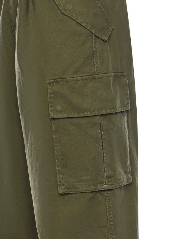 The Best Shops BURBERRY: カジュアルトラウザー - カジュアルパンツ - 緑