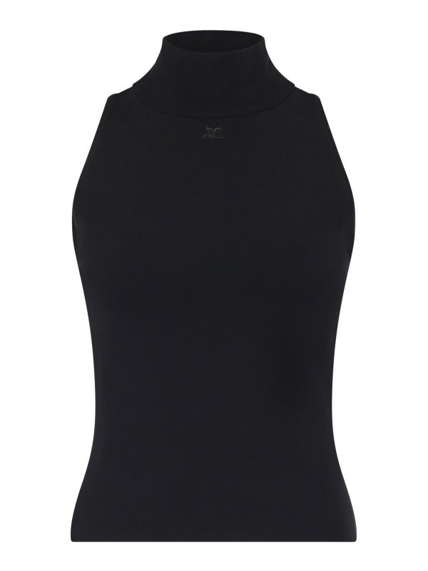 Courreges: Tops & Tank tops - Heritage Knitted Top