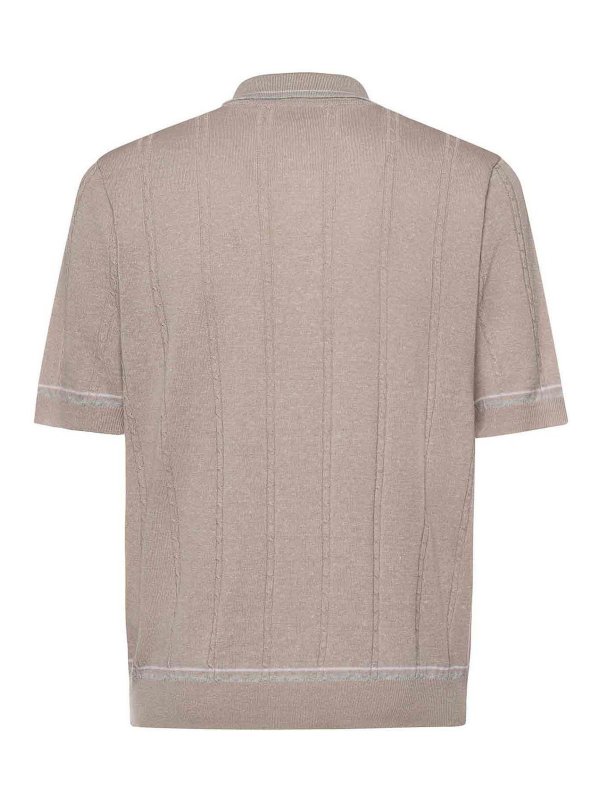 ELEVENTY: polo online - Polo In Lino E Cotone
