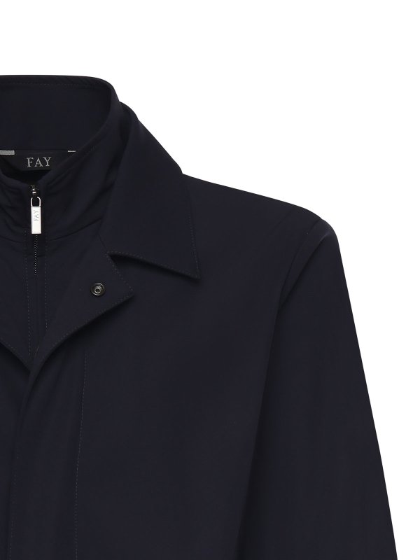 The Best Shops FAY: knee length coats - Stretch Jersey Morning Jacket