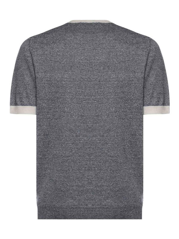 FAY: t-shirts online - Linen And Cotton T-Shirt