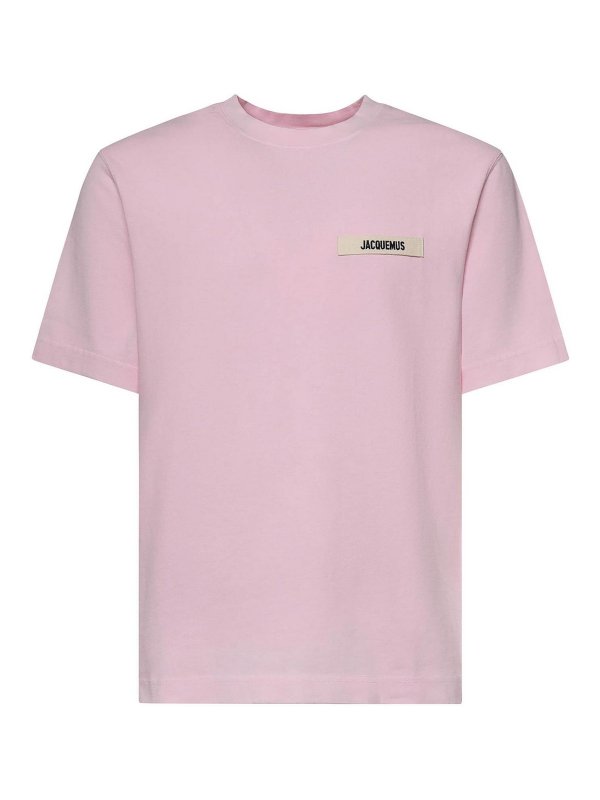 JACQUEMUS: t-shirts - Cotton T-Shirt With Logo