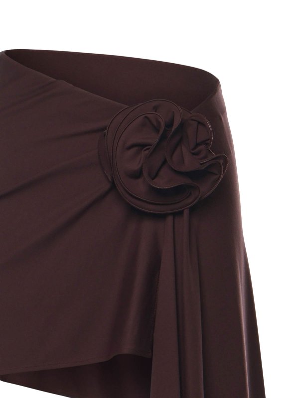 The Best Shops MAGDA BUTRYM: Knee length skirts & Midi - Skirt With Floral Appliques