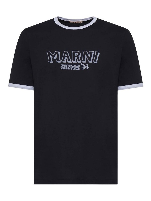 Marni: t-shirts - Cotton T-Shirt With Logo
