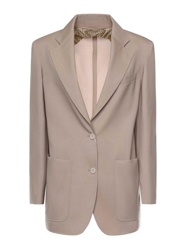 Max Mara: Blazer - Blazer - Grün