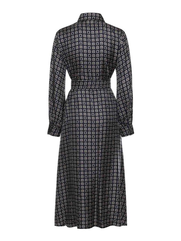 Max Mara: shirts online - Printed Silk Shirt Dress
