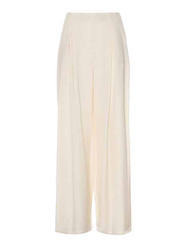 Max Mara: casual trousers - Swamp Silk Blend Trousers