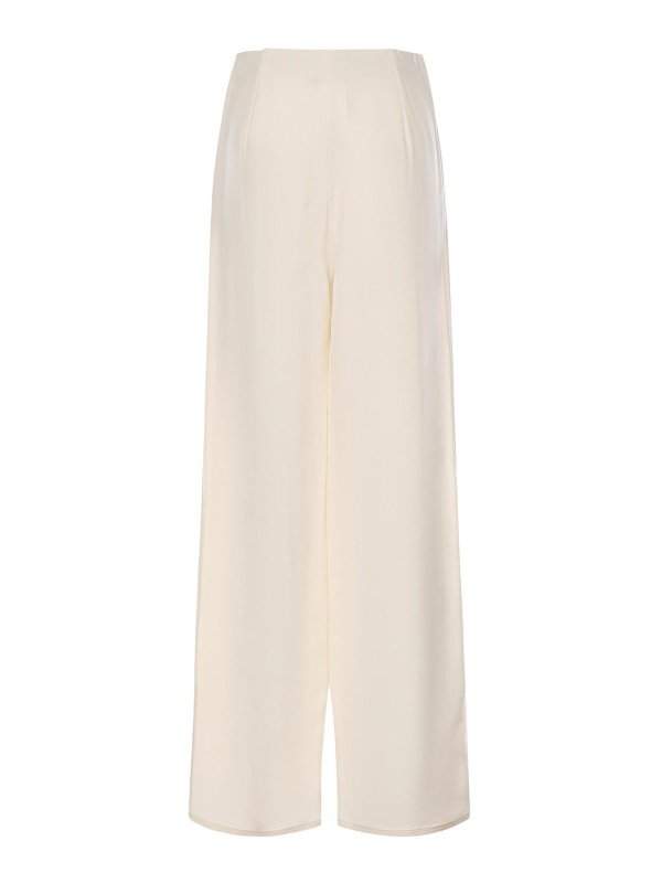 Max Mara: casual trousers online - Swamp Silk Blend Trousers