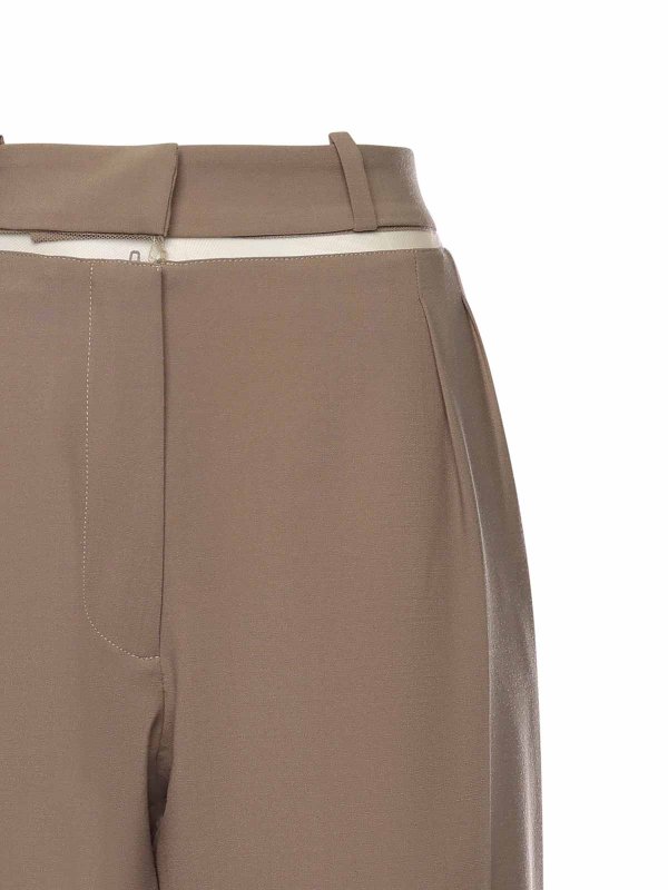 The Best Shops NENSI DOJAKA: Tailored & Formal trousers - Tailored Wide-Leg Trousers