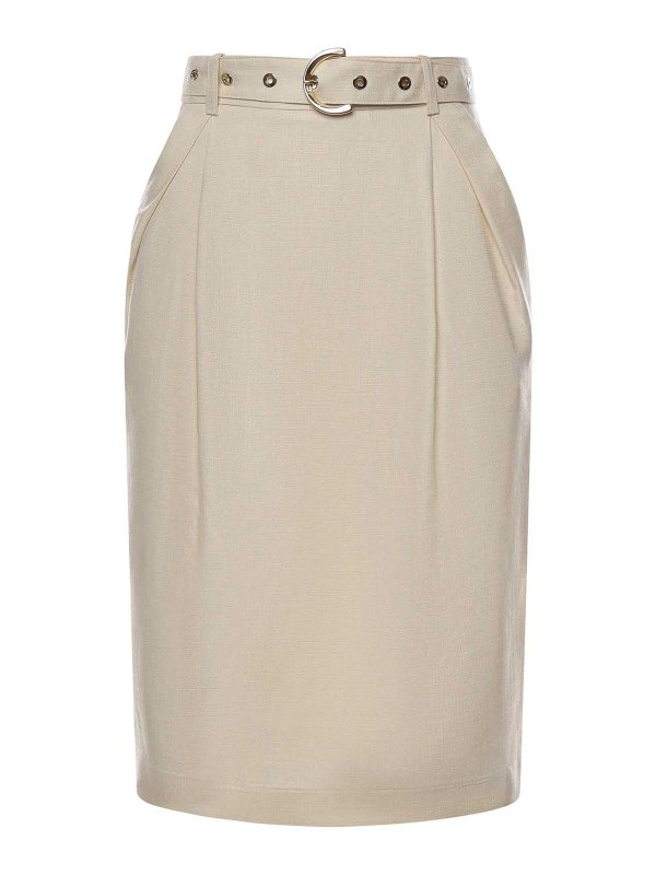 Pinko: gonne al ginocchio  e longuette - Gonna midi con cintura