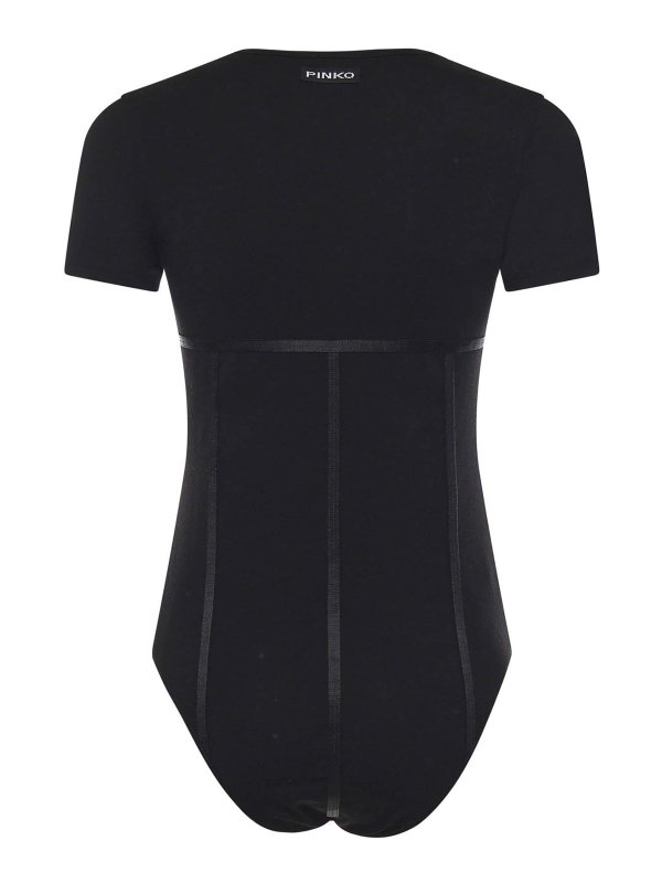 Pinko: Top e canotte online - Body bustier in jersey di cotone