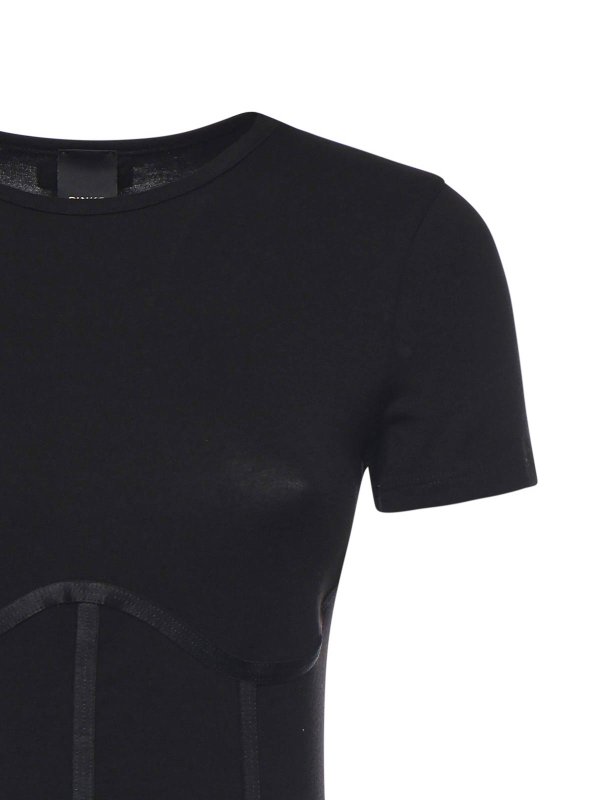 The Best Shops Pinko: Top e canotte - Body bustier in jersey di cotone