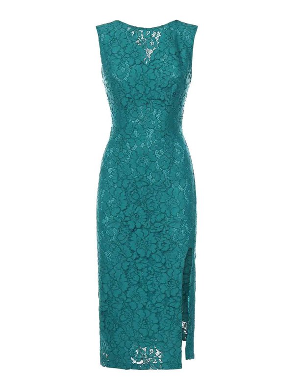 Pinko: abiti al ginocchio - Vestito  in pizzo floreale