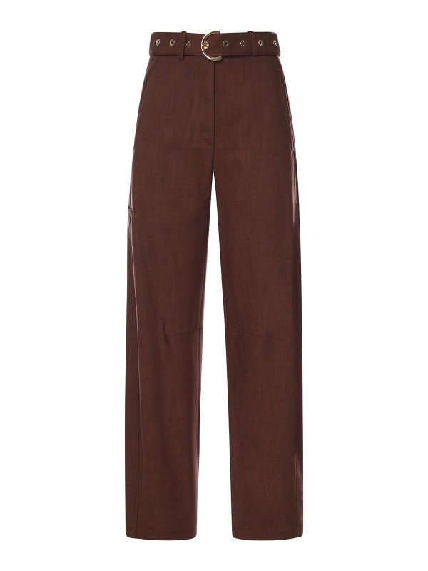 Pinko: casual trousers - Belted Trousers